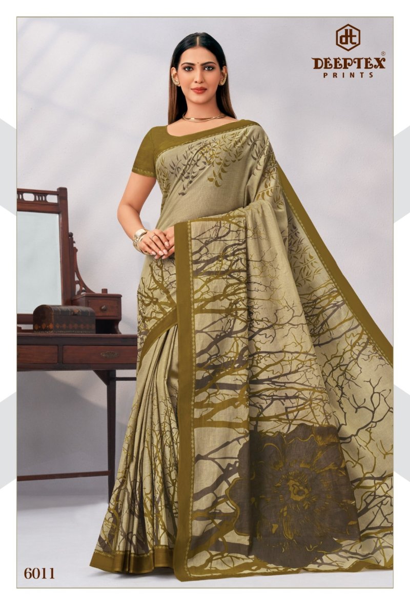 Mother India Vol 60 By Deeptex Cotton Printed Saree